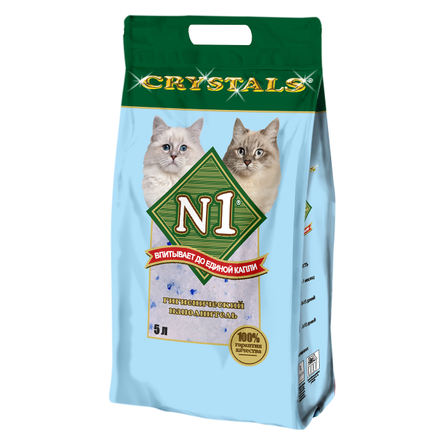N1 Crystals Силикагелевый наполнитель для кошачьего туалета – интернет-магазин Ле’Муррр
